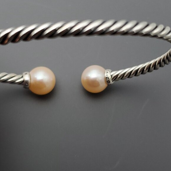 David Yurman Bracelet with Pink Pearls & Diamonds - Picture 3 of 5